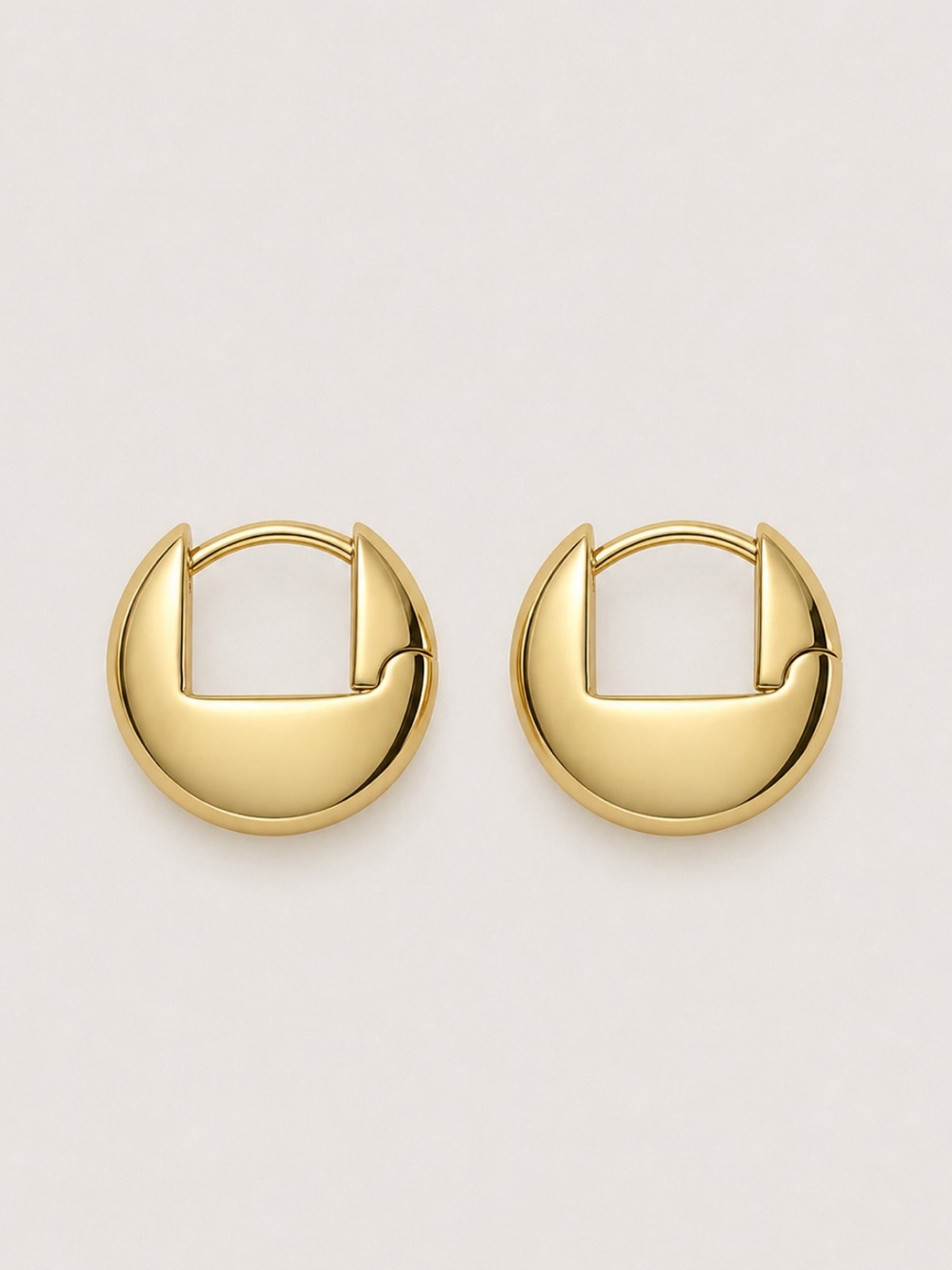 New! 18K Gold Plated Huggie Earrings NWOT